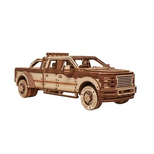 Astuce en bois modèle camionnette pleine grandeur mécanique 3D puzzle en bois meilleur jouet à faire soi-même - Photo 1/4