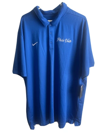 NBA Philadelphia 76ers Sixers Phila Unite White PLAYOFF Coach Shirt Size:2XL Cover