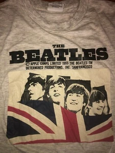 RARE, RARE VINTAGE 1993 BEATLES "SPORTS" Label  LARGE Awesomely distressed - Picture 1 of 6