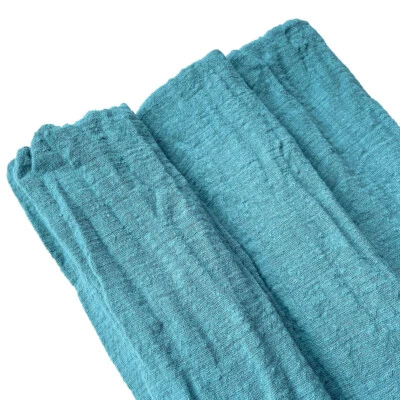 Spring Summer Thin Linen Cotton Fabric Eco Breathable DIY Making Clothes Dress - Image 1 of 4