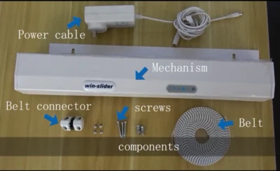 Residential automatic sliding door window opener belt drive winslider low noise - Image 1 of 4