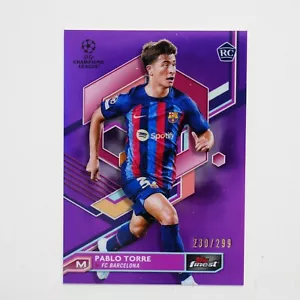 2022-23 Topps Finest UEFA Pablo Torre Purple Refractor /299 #94 - Picture 1 of 2