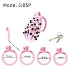 Male Peni Lock Pink Chastity Device Chastity Cage Rings Barbed Spikes Binding