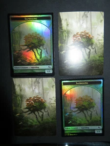 MTG Saproling Token x4 Unstable FOIL (Full-art backside) - Picture 1 of 1