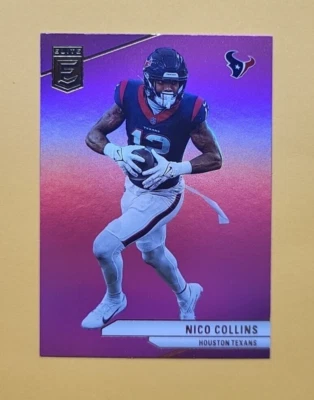 Nico Collins - Houston Texans - 2024 Donruss Elite Football - Pink Parallel - #6 - Image 1 of 2