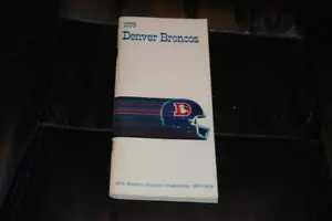 1979 DENVER BRONC0S FOOTBALL MEDIA GUIDE EX-MINT - Bild 1 von 1