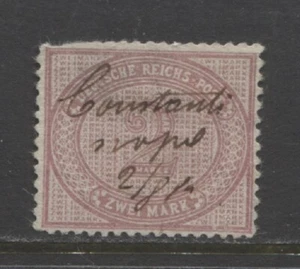 Deutschland 1875 Büros in der Türkei 2 M. Vorläufer gebraucht CONSTANTINOPEL signiert, $ 900 - Bild 1 von 1