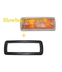 VW BUS T2 BAY FINO 7.72 - FRECCIA DX TURN SIGNAL RIGHT FRONT ORANGE - Imagen 1 de 1