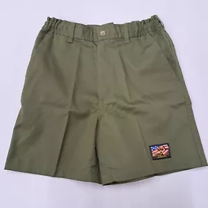 Vintage Boy Scouts of America Shorts 16 Boys 28 Waist Green 2001 Jamboree - Picture 1 of 7