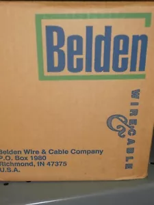 9918-1000 Ft Dark Blue BELDEN 18 AWG 300V Stranded Hook Up Wire 1007/1569,NOS - Picture 1 of 6