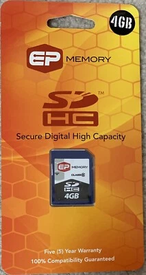 EP MEMORY SDHC Card 4GB Brand New - Image 1 of 2