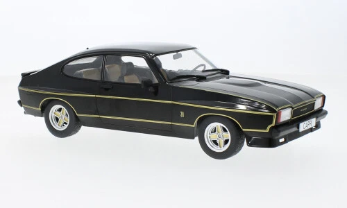 ModelCarGroup FORD CAPRI MK II X-PACK 1975 BLACK/GOLD 1:18 - Immagine 1 di 1
