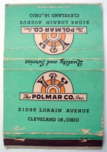 EIN 40er-50er Jahre MATCHBOOK, POLMAR CO. CLEVELAND **** ANCIEN CARTON D'ALLUMETTES - Bild 1 von 5