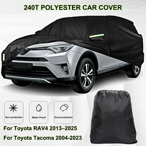 Polyester Car Cover Waterproof Outdoor UV Snow Dust Proof For Toyota Tacoma RAV4 - Picture 1 of 7