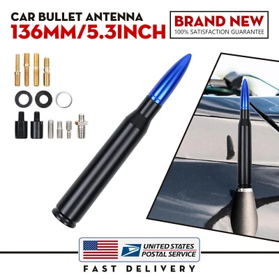 Mástil de antena azul negro estilo bala de 5,3" para Ford F-350 Super Duty 2009-2019 Foto 1 de 4
