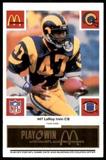 1986 McDonald's All-Star Team Full Game Pieces Unscratched Black LeRoy Irvin Los