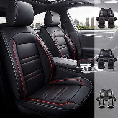 For Toyota RAV4 1996-2023 Leather Car Seat Covers 5-Seats Front Rear Protector - Изображение 1 из 4