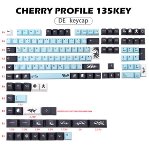 Mizu Keycap DE ISO Layout PBT Keycaps Cherry Profile Key cap 135 Keys - Bild 1 von 8