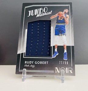 2018-2019 Panini Noir - Rudy Gobert Jumbo Material #/99 - Utah Jazz