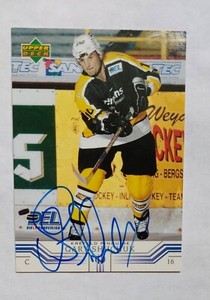 2001-02 Upper Deck German DEL #163 In Person Auto Gary Shuchuk Krefeld