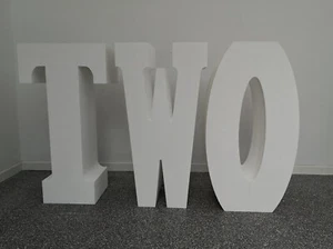 Schriftzug 80x30 cm TWO Kinder Geburtstag Geburtsgeschenk Motto-Ideen Mottoparty - Bild 1 von 6