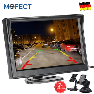 MOPECT Auto PKW RV HD 5" LCD Rückfahr Bildschirm Monitor Für Auto Rückfahrkamera - Bild 1 von 12