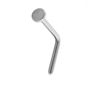 Nez L Bague de Coude Dôme Disque 2mm Tête Acier 20 Gauge 1/4" - Photo 1/3