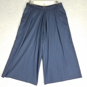 NEU Banana Republic Hose weites Bein Damen mittelblau bauchfrei Pull-On elastischer Bund - Bild 1 von 13