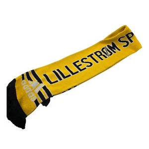 Adidas Lillestrøm Sportsklubb Soccer Football Club Scarf Yellow 50" Warm - Picture 1 of 6