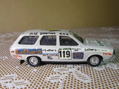 586Z Rare Solido Modified Renault 12 Break Sinpar #119 Rally Ivory Coast 1:43 - Image 1 of 4
