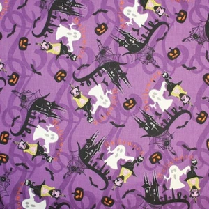 Carolina Creative Bandanna (Witches & Ghosts) Glow 22" x  22" Halloween Fall - Picture 1 of 1
