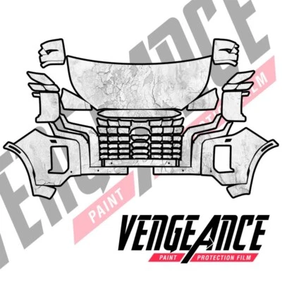 2023 HYUNDAI PALISADE Frontal Pre-Cut Paint Protection Film Clear Bra PPF - Image 1 of 4