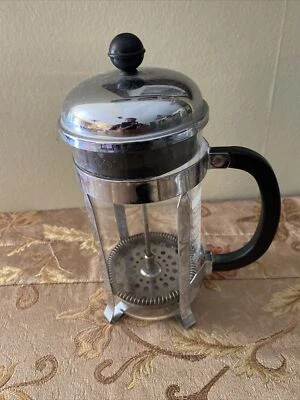 Cafetera prensa francesa cromada Bodum de 8 tazas, tamaño completo de acero inoxidable y vidrio Foto 1 de 4