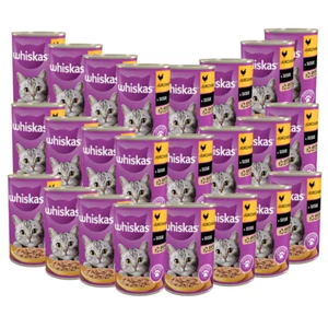 WHISKAS 1+ mit Huhn in Sauce 24x400 g Dose Feuchtfutter für Katzen - Bild 1 von 6