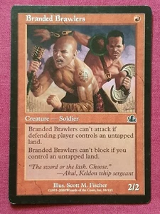 Magic The Gathering PROPHECY BRANDED BRAWLERS red card MTG - Imagen 1 de 2