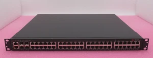 Brocade ICX6450-48P 48-Port 1GbE RJ45 PoE+ + 4x 1/10Gb SFP 1U Switch + License - Picture 1 of 4