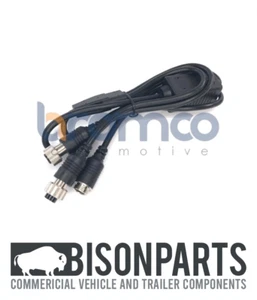 +UNIVERSAL 4 PIN 3 WAY CAMERA SPLITTER CABLE REPLACES BRIGADE AC-306 4904 - Picture 1 of 8