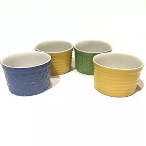 4 über und zurück gelbe Ware Topf Schüsseln Auflaufförmchen Schale Pudding Tasse Portugal - Bild 1 von 8