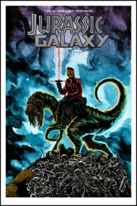 Tim Doyle Jurassic Galaxy Drunken Promises GOTG Jurassic Park Star Wars Terminat - Bild 1 von 8