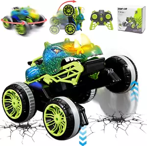 Dinosaur-Remote-Control-Monster-Truck for Kids,2.4Ghz RC Stunt Cars Toys with Li - Picture 1 of 12