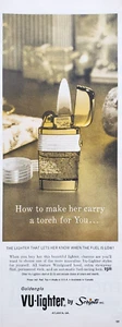 PRINT AD Scripto Goldenglo VU-Lighter 1962 5x13 Transparent Atlanta GA - Picture 1 of 1