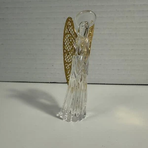 Adesivo Gorham Piombo Completo Cristallo Germania Ovest Ali Oro Madonna Preghiera - Foto 1 di 6