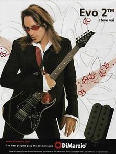 Steve Vai DiMarzio Pickups 2005 Promo Ad 8x11 Mini Poster - Foto 1 di 1