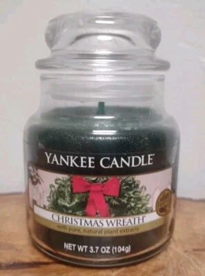 Yankee Candle Guirnalda de Navidad Pequeña 3.7 OZ Calentador de Casa Abierto NO Quemado Foto 1 de 4