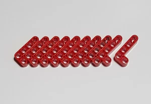 10x Lego Technic NEU Liftarm 2 x 4 Löcher L-Form rot 32140 gewinkelt 4141270 NEU - Bild 1 von 2