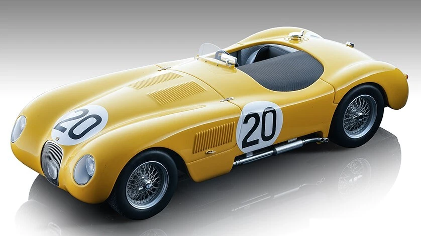 Modellino auto scala 1:18 Tecnomodel  JAGUAR C-TYPE N.20 LE MANS 1953 R.LAURE... - Immagine 1 di 1