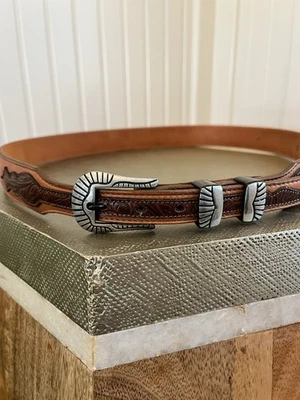 Коричневый западный пояс Tony Lama размер 38 - Изображение 1 из 4