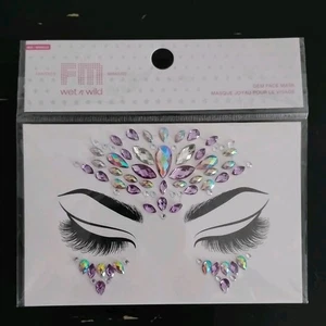 Wet n Wild FM Gem Face Mask Goddess Glam RARE JEWEL Self-Adhering New SPARKLE - Picture 1 of 2