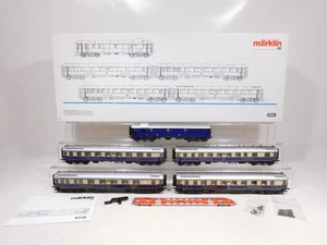 EE112-4# Märklin H0 AC 4228 Car Set Rheingold DRG NEM KK KKK Light VG + Original Packaging - Picture 1 of 7