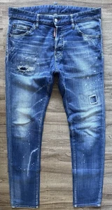 Jean hombre Dsquared2 Cool Guy talla 48 azul Slim Straight Stonewashed 460 € - Imagen 1 de 10